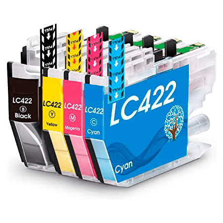 Conjunto 5 Tinteiros Compatíveis Brother LC422 XL