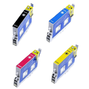 Conjunto de 4 Tinteiros Compatíveis Epson T0445