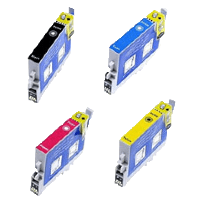 Conjunto de 4 Tinteiros Compatíveis Epson T0445